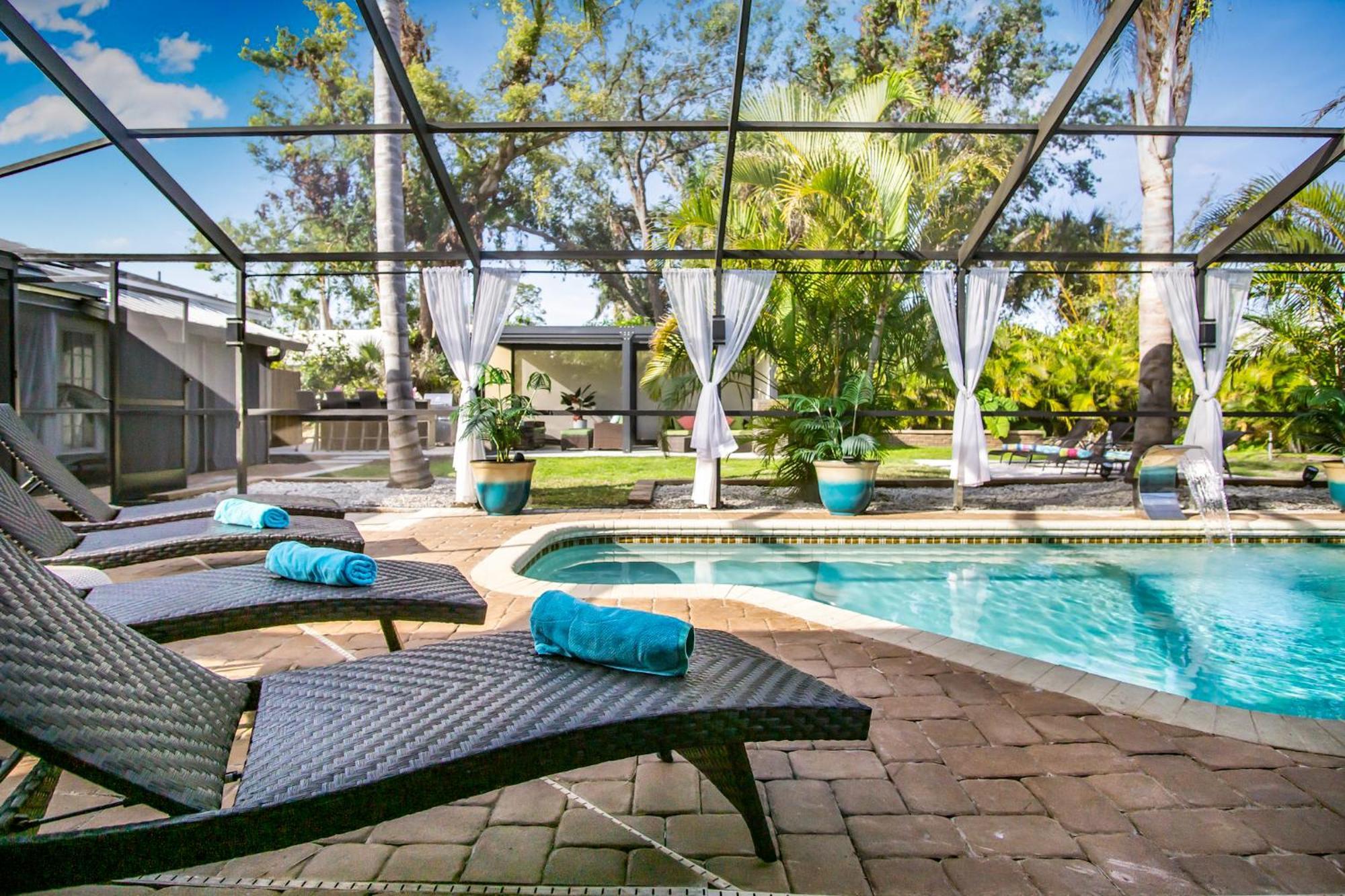 Luxury Zen Den With Heated Pool Just Off Siesta Key Apartment Sarasota Ngoại thất bức ảnh